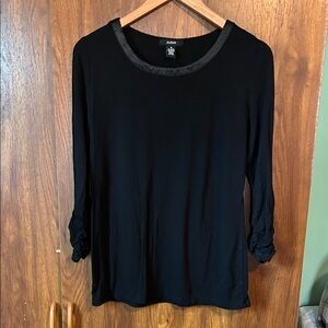 Alfani Women's Black 3/4 Sleeve Top